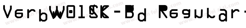 VerbW01SC-Bd Regular字体转换